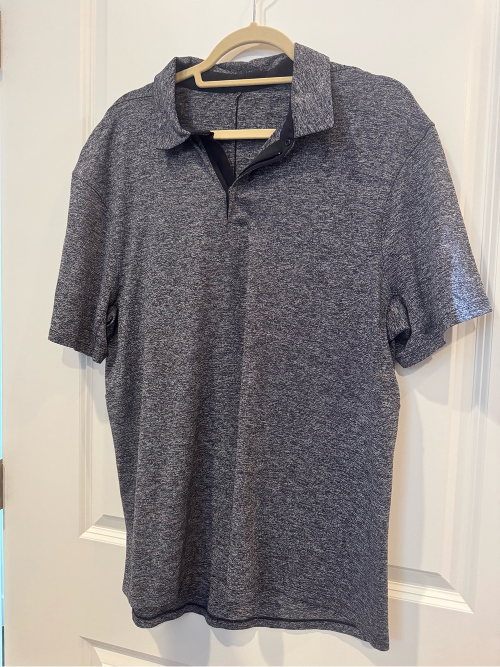 Men's Lululemon Drysense Polo Heather Black XL